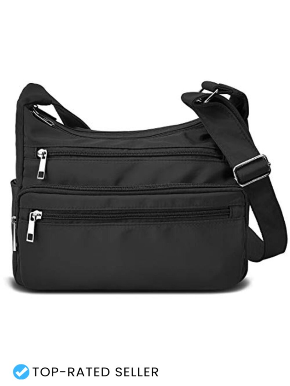 Nylon RFID Crossbody Bag Multi Pocket Travel Purse